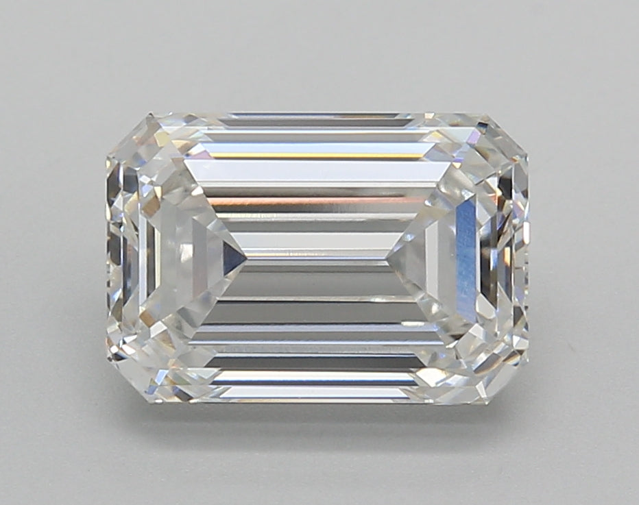 3.02 Carat Emerald Shaped, Excellent Cut, F Color, VVS2 Clarity, IGI Certified Lab Grown Diamond