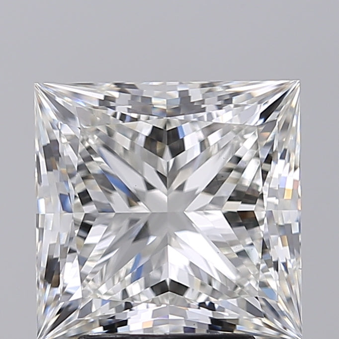 3.66 Carat Princess Shaped, Ideal Cut, H Color, VS1 Clarity, GIA Certified Lab Grown Diamond