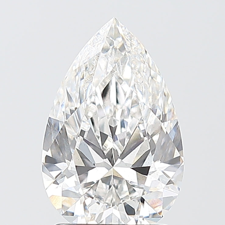 2.10 Carat Pear Shaped, Excellent Cut, F Color, VS1 Clarity, IGI Certified Lab Grown Diamond