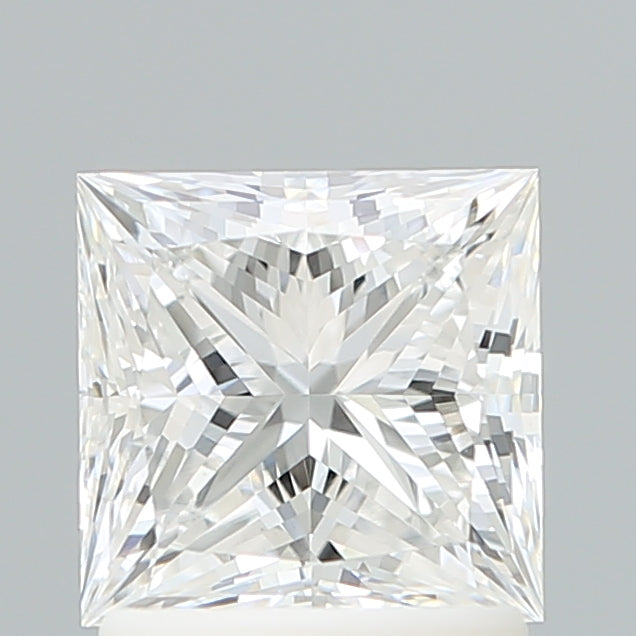 1.58 Carat Princess Shaped, Ideal Cut, E Color, VVS2 Clarity, IGI Certified Lab Grown Diamond