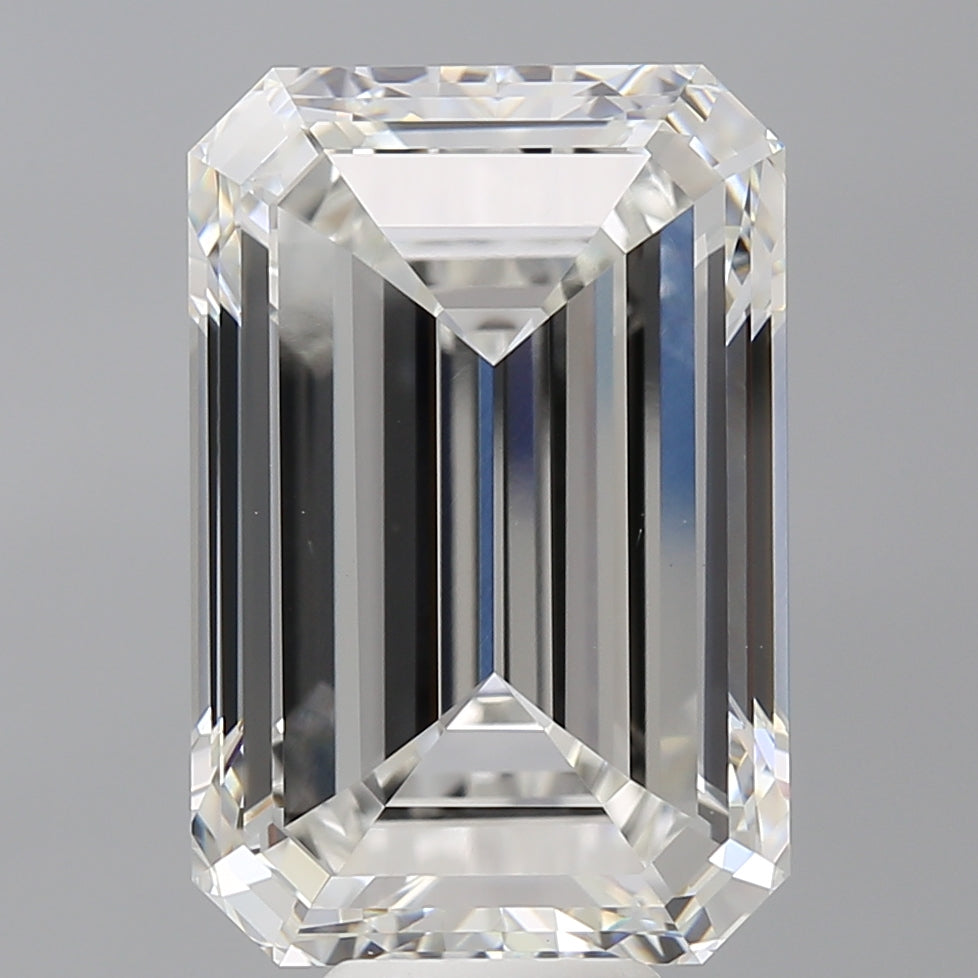 12.00 Carat Emerald Shaped, Excellent Cut, F Color, VVS2 Clarity, IGI Certified Lab Grown Diamond