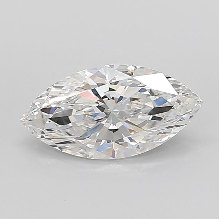 3.07 Carat Marquise Shaped, Ideal Cut, E Color, VVS2 Clarity, IGI Certified Lab Grown Diamond