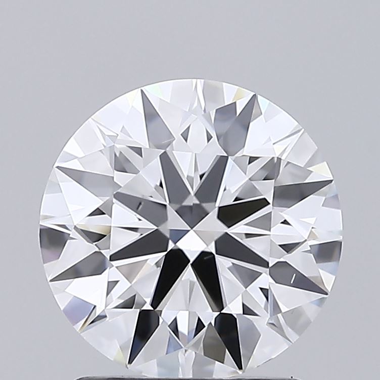 1.59 Carat Round Shaped, Ideal Cut, D Color, VS2 Clarity, IGI Certified Lab Grown Diamond