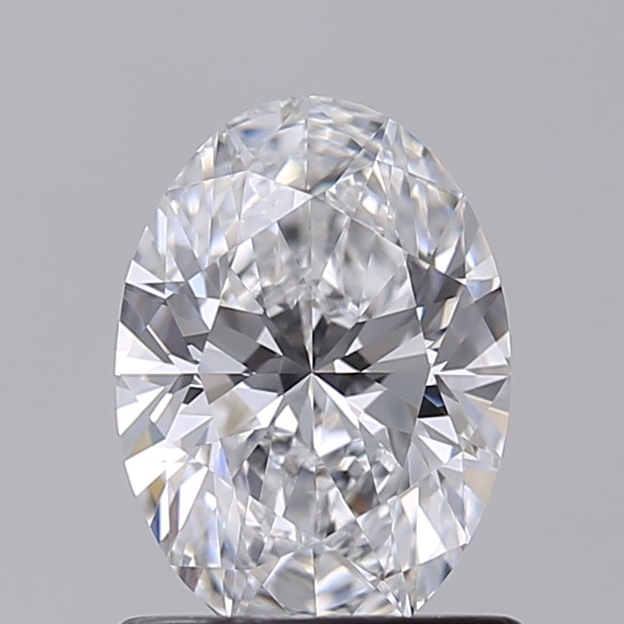 1.00 Carat Oval Shaped, Excellent Cut, D Color, VVS2 Clarity, IGI Certified Lab Grown Diamond