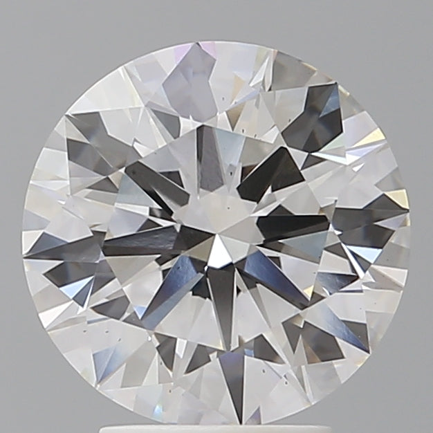 3.59 Carat Round Shaped, Ideal Cut, F Color, VS2 Clarity, IGI Certified Lab Grown Diamond