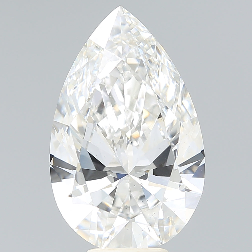 7.38 Carat Pear Shaped, Ideal Cut, G Color, VS2 Clarity, IGI Certified Lab Grown Diamond