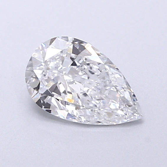 0.60 Carat Pear Shaped, Very Good Cut, D Color, VVS2 Clarity, IGI Certified Lab Grown Diamond