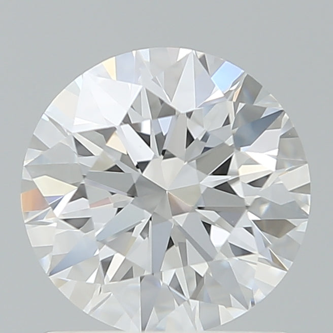 1.23 Carat Round Shaped, Ideal Cut, D Color, VVS2 Clarity, IGI Certified Lab Grown Diamond