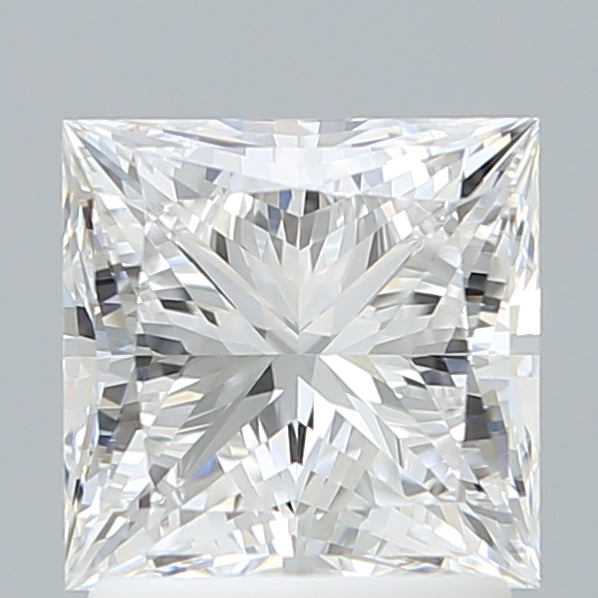 1.87 Carat Princess Shaped, Ideal Cut, D Color, VVS2 Clarity, IGI Certified Lab Grown Diamond