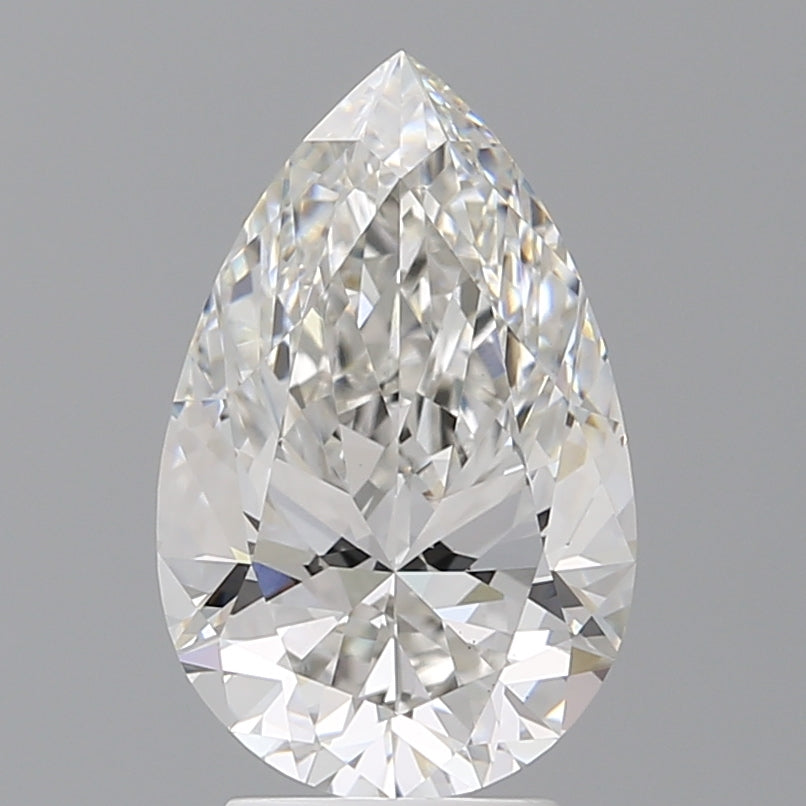3.56 Carat Pear Shaped, Ideal Cut, F Color, VS1 Clarity, IGI Certified Lab Grown Diamond