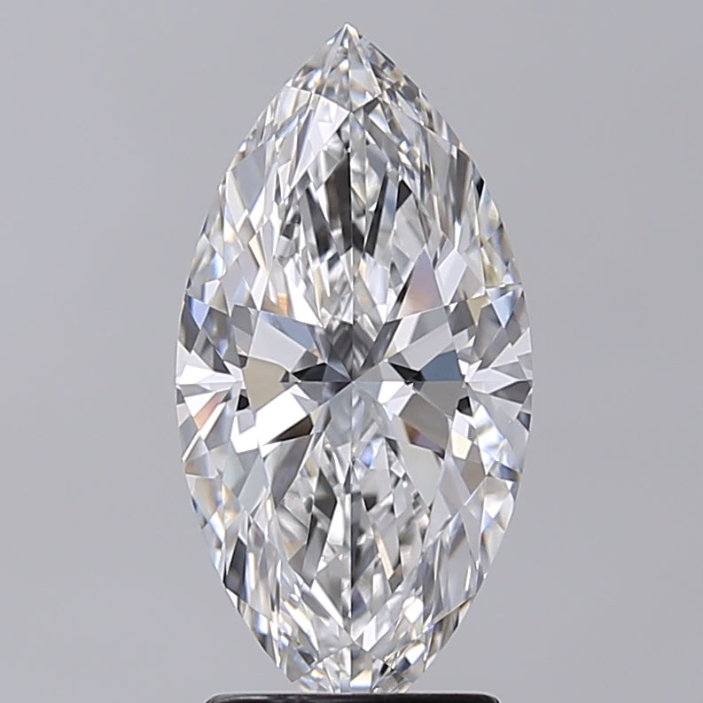 2.51 Carat Marquise Shaped, Excellent Cut, E Color, VVS2 Clarity, IGI Certified Lab Grown Diamond