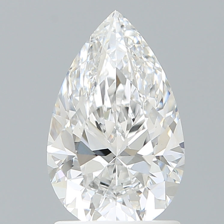 1.57 Carat Pear Shaped, Excellent Cut, D Color, VVS2 Clarity, IGI Certified Lab Grown Diamond