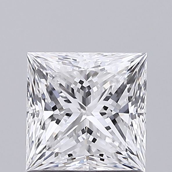 1.06 Carat Princess Shaped, Ideal Cut, D Color, VVS1 Clarity, IGI Certified Lab Grown Diamond