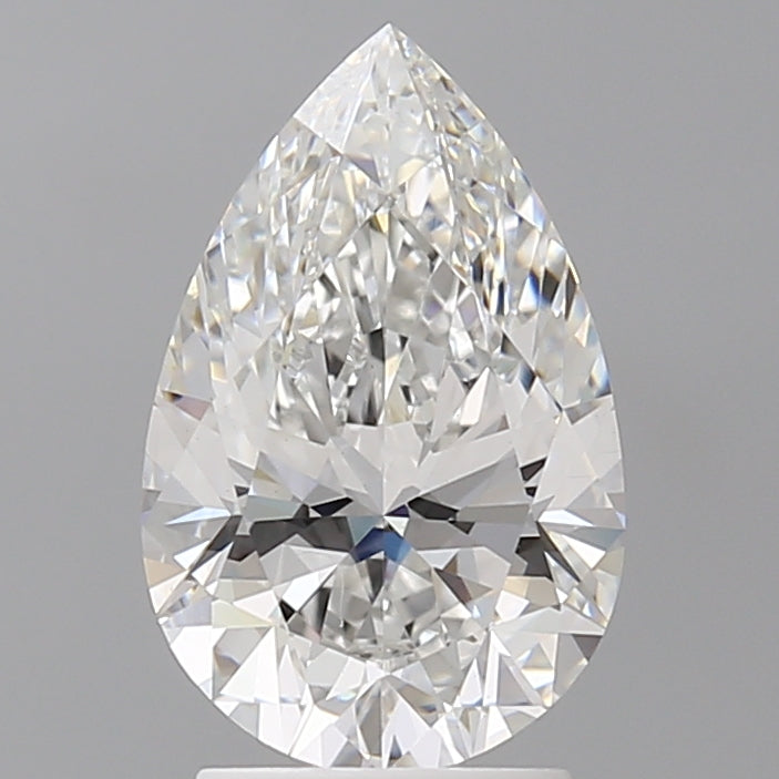 2.60 Carat Pear Shaped, Ideal Cut, E Color, VS1 Clarity, IGI Certified Lab Grown Diamond