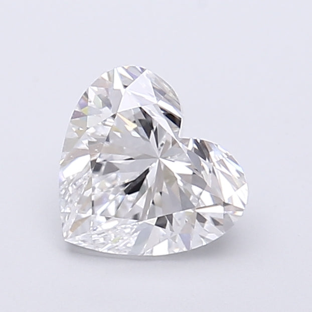 1.17 Carat Heart Shaped, Very Good Cut, D Color, VS1 Clarity, IGI Certified Lab Grown Diamond