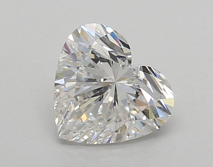 1.01 Carat Heart Shaped, Excellent Cut, E Color, VVS2 Clarity, IGI Certified Lab Grown Diamond