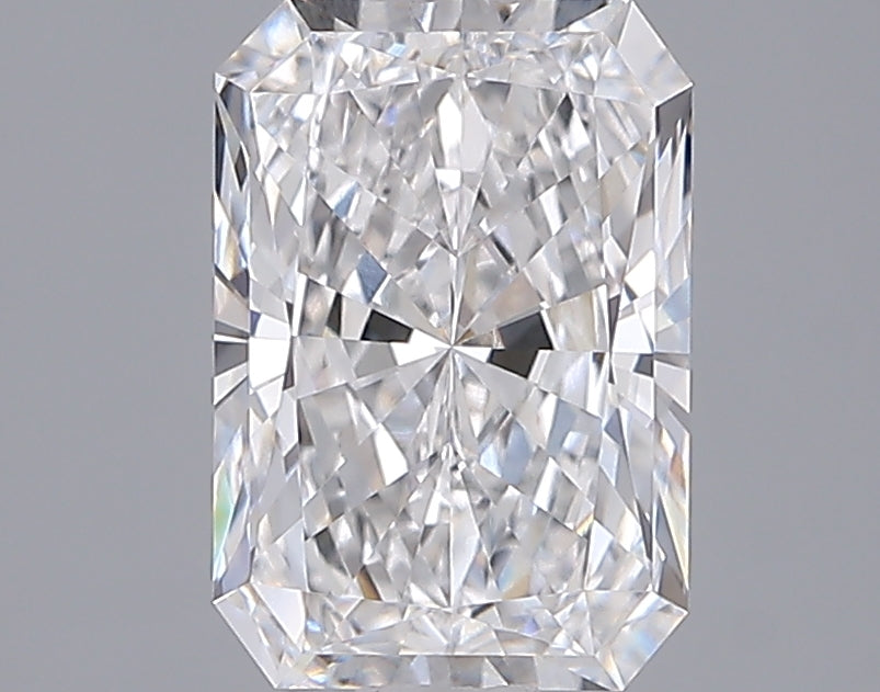 2.05 Carat Radiant Shaped, Ideal Cut, D Color, VVS2 Clarity, IGI Certified Lab Grown Diamond