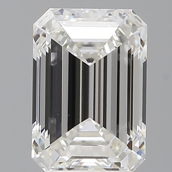 3.08 Carat Emerald Shaped, Ideal Cut, E Color, VVS2 Clarity, IGI Certified Lab Grown Diamond