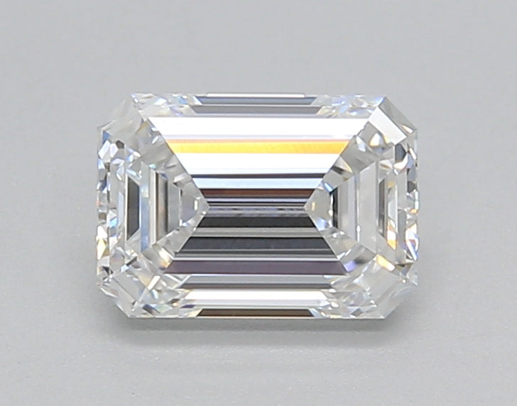 1.02 Carat Emerald Shaped, Ideal Cut, D Color, VVS1 Clarity, IGI Certified Lab Grown Diamond