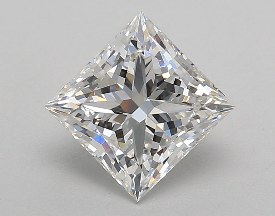 2.01 Carat Princess Shaped, Very Good Cut, E Color, VS1 Clarity, IGI Certified Lab Grown Diamond
