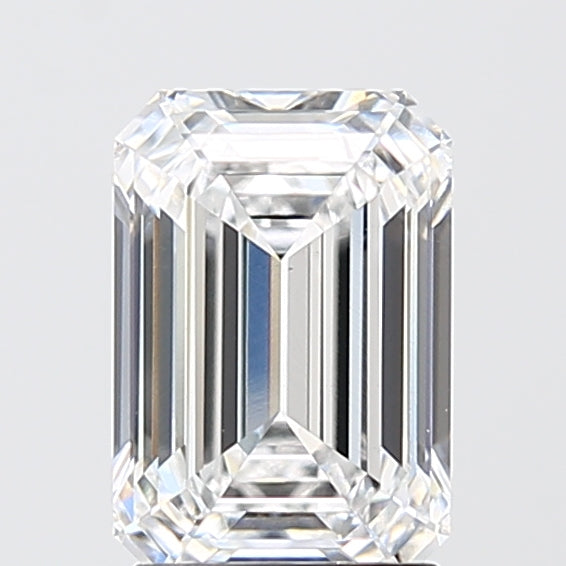2.01 Carat Emerald Shaped, Ideal Cut, D Color, VS1 Clarity, IGI Certified Lab Grown Diamond