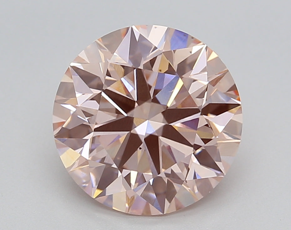 3.04 Carat Round Shaped, Ideal Cut, VS2 Clarity, IGI Certified Lab Grown Diamond