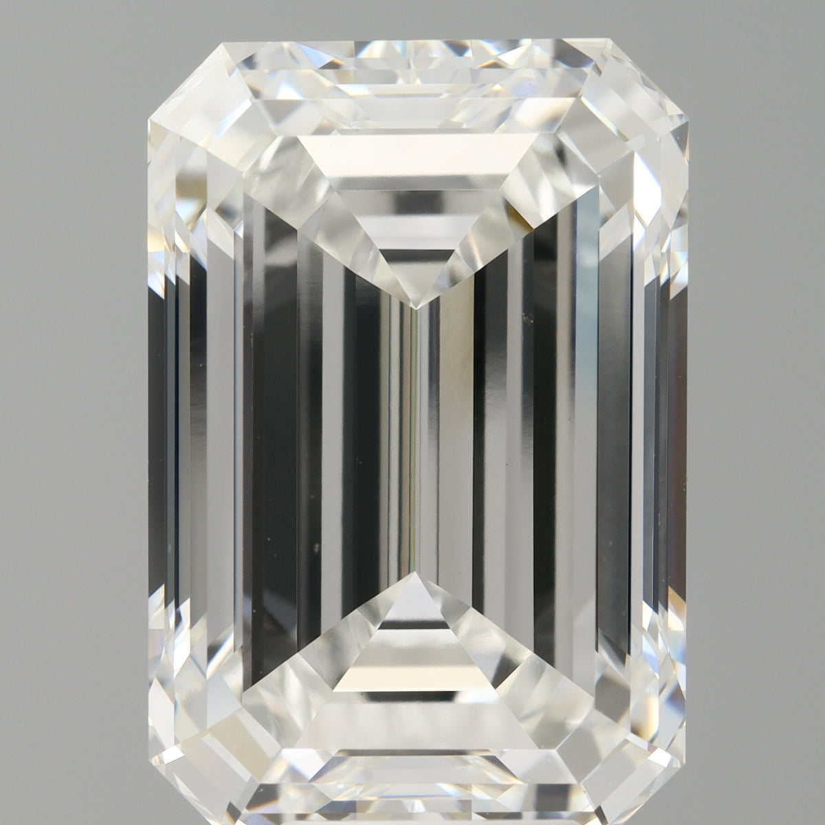 9.09 Carat Emerald Shaped, Ideal Cut, F Color, VVS2 Clarity, IGI Certified Lab Grown Diamond