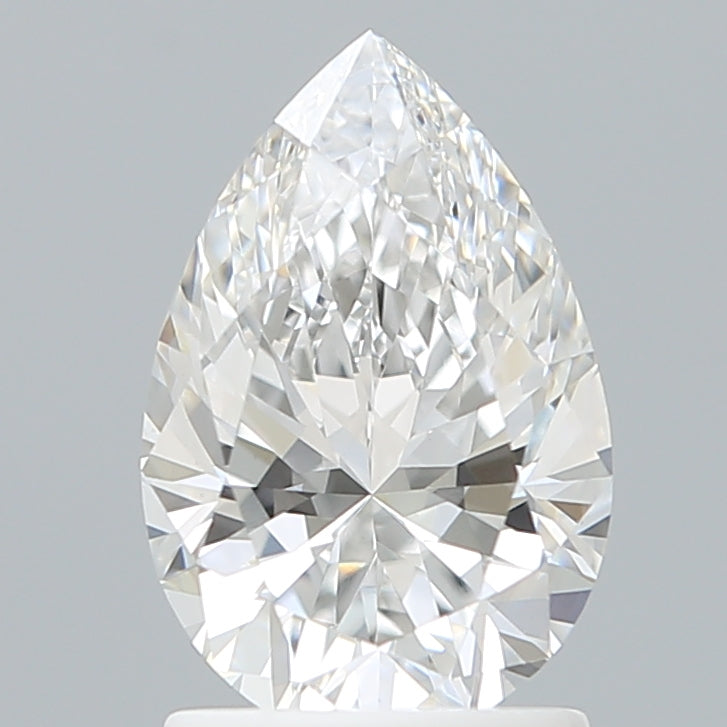 1.59 Carat Pear Shaped, Ideal Cut, E Color, VS1 Clarity, IGI Certified Lab Grown Diamond