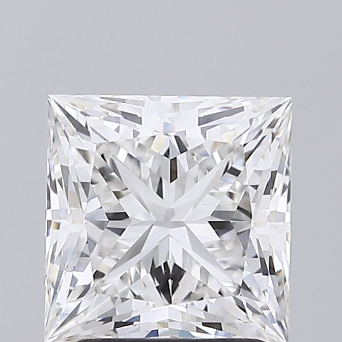 2.24 Carat Princess Shaped, Ideal Cut, F Color, VVS2 Clarity, IGI Certified Lab Grown Diamond