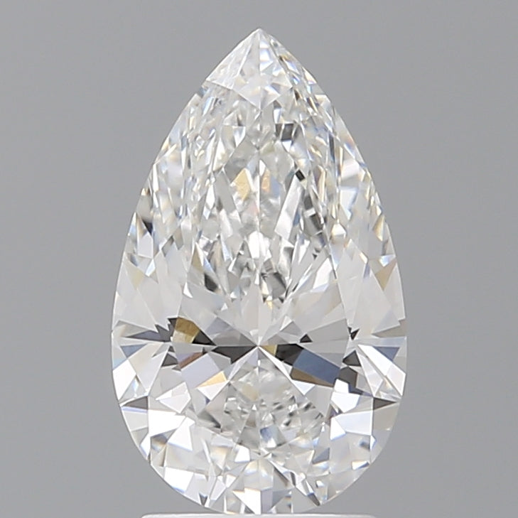 2.50 Carat Pear Shaped, Ideal Cut, E Color, VVS2 Clarity, IGI Certified Lab Grown Diamond