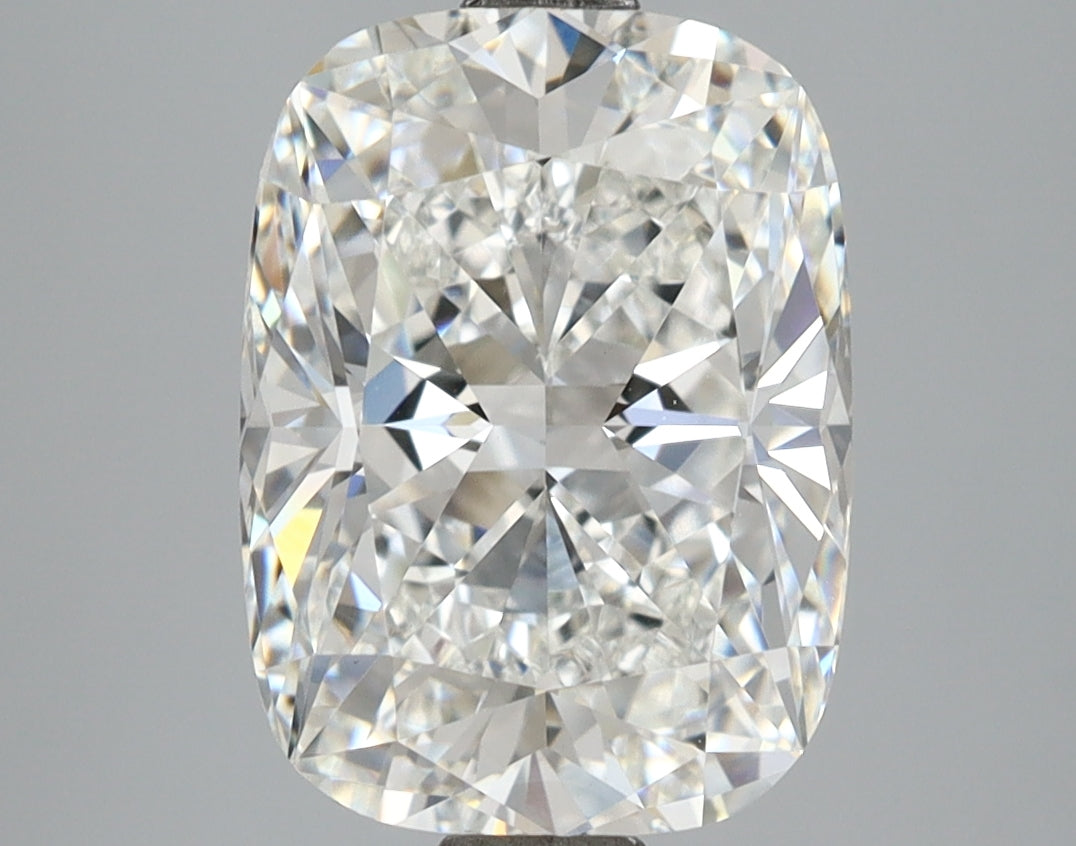 4.09 Carat Cushion Shaped, Ideal Cut, F Color, VVS2 Clarity, IGI Certified Lab Grown Diamond