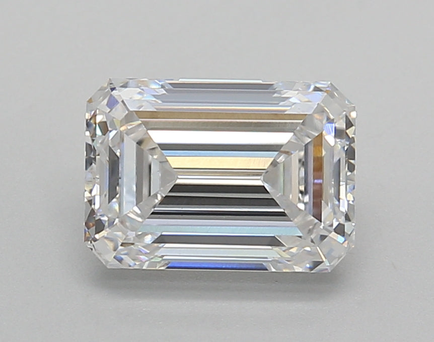 2.01 Carat Emerald Shaped, Excellent Cut, D Color, VS1 Clarity, IGI Certified Lab Grown Diamond