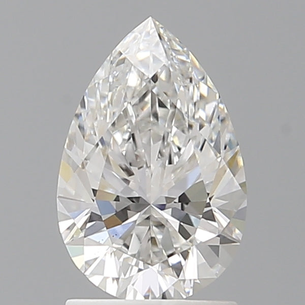 1.55 Carat Pear Shaped, Ideal Cut, F Color, VS1 Clarity, IGI Certified Lab Grown Diamond