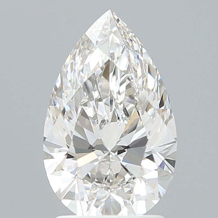 2.20 Carat Pear Shaped, Ideal Cut, F Color, VVS2 Clarity, IGI Certified Lab Grown Diamond