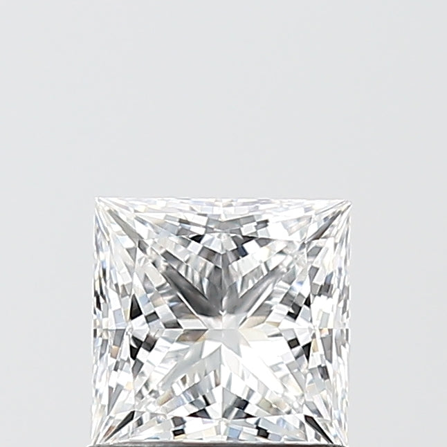 1.08 Carat Princess Shaped, Ideal Cut, E Color, VVS2 Clarity, IGI Certified Lab Grown Diamond