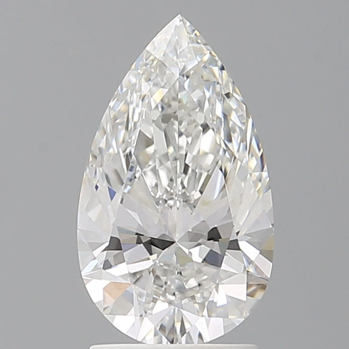 2.07 Carat Pear Shaped, Ideal Cut, F Color, VVS2 Clarity, IGI Certified Lab Grown Diamond