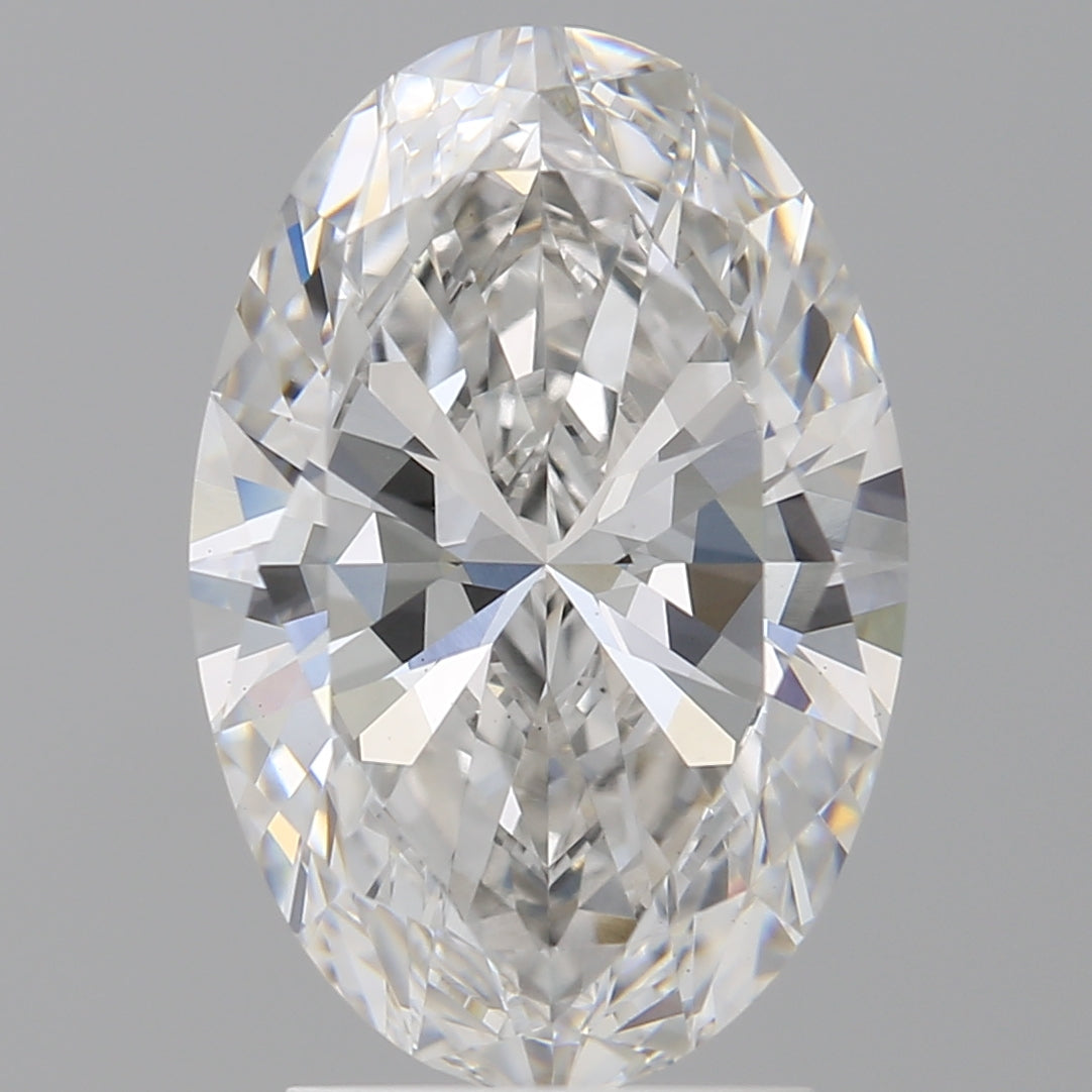 2.96 Carat Oval Shaped, Ideal Cut, F Color, VS1 Clarity, IGI Certified Lab Grown Diamond