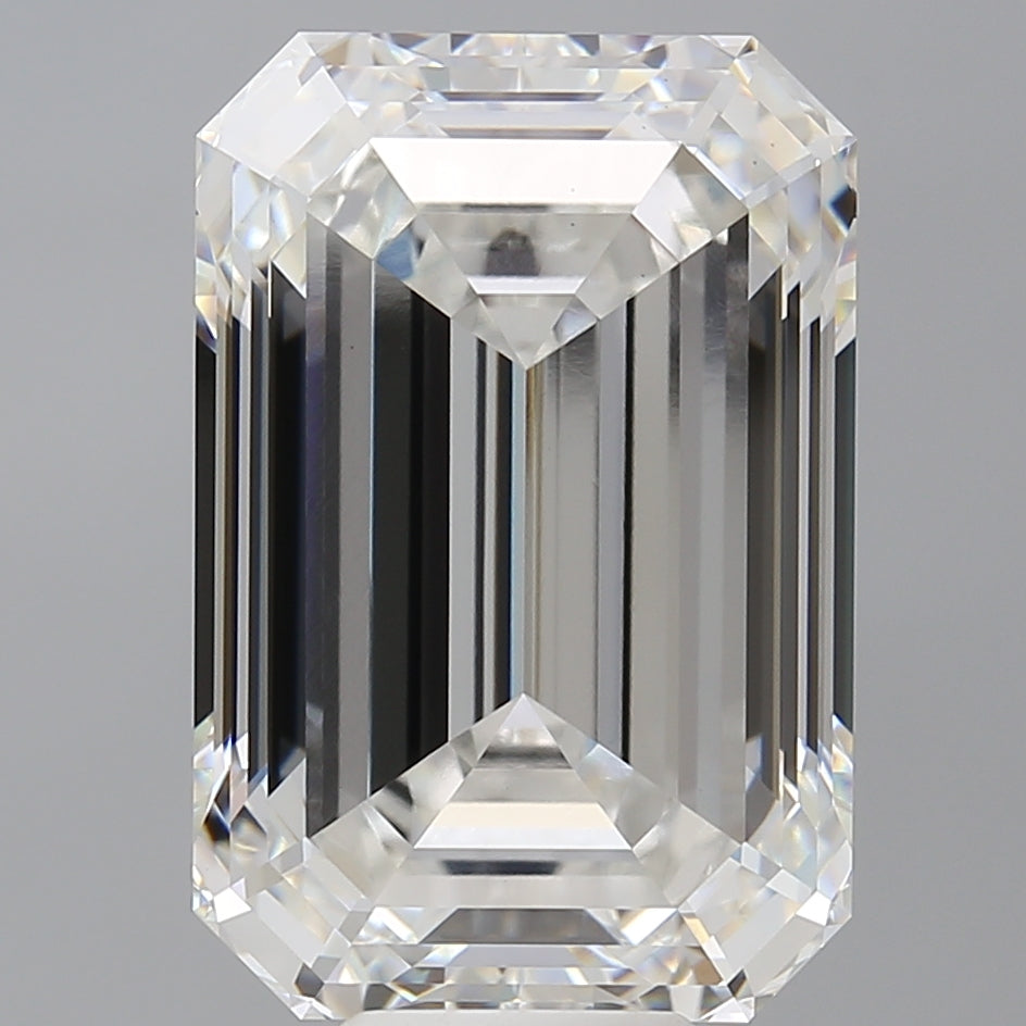 12.09 Carat Emerald Shaped, Ideal Cut, F Color, VS1 Clarity, IGI Certified Lab Grown Diamond