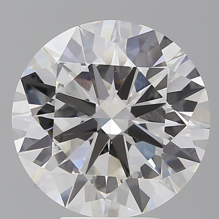 6.03 Carat Round Shaped, Ideal Cut, F Color, VVS2 Clarity, IGI Certified Lab Grown Diamond