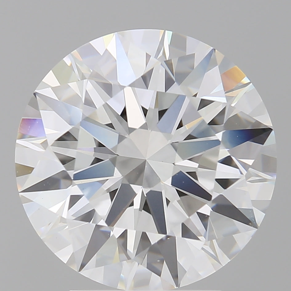 4.09 Carat Round Shaped, Ideal Cut, E Color, VVS2 Clarity, IGI Certified Lab Grown Diamond