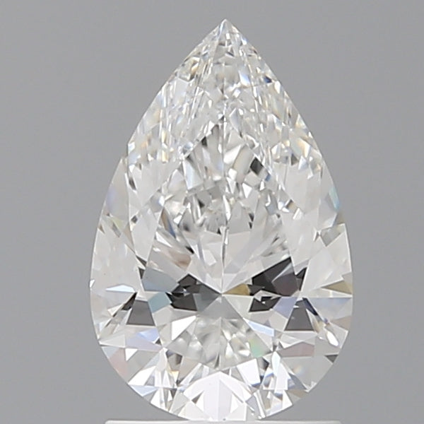 1.59 Carat Pear Shaped, Ideal Cut, E Color, VVS2 Clarity, IGI Certified Lab Grown Diamond