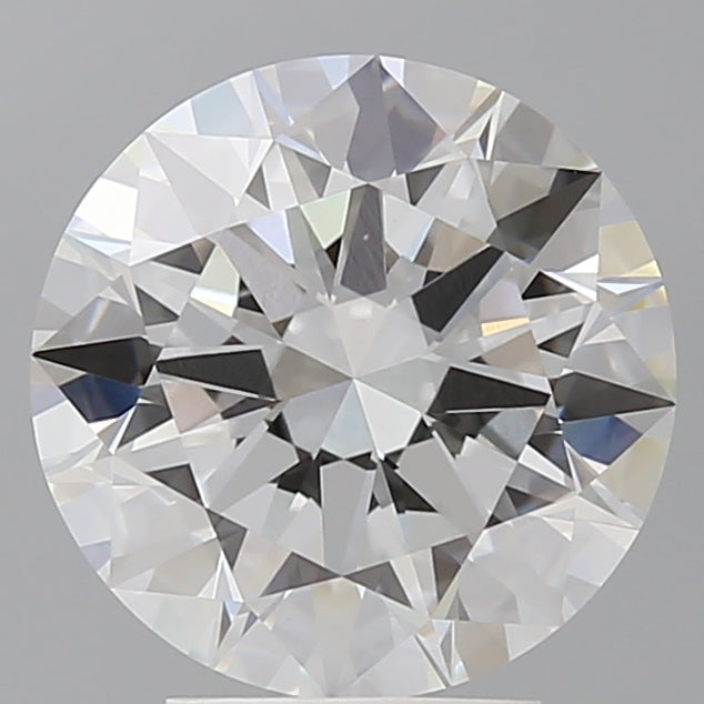 4.01 Carat Round Shaped, Excellent Cut, E Color, VVS2 Clarity, IGI Certified Lab Grown Diamond