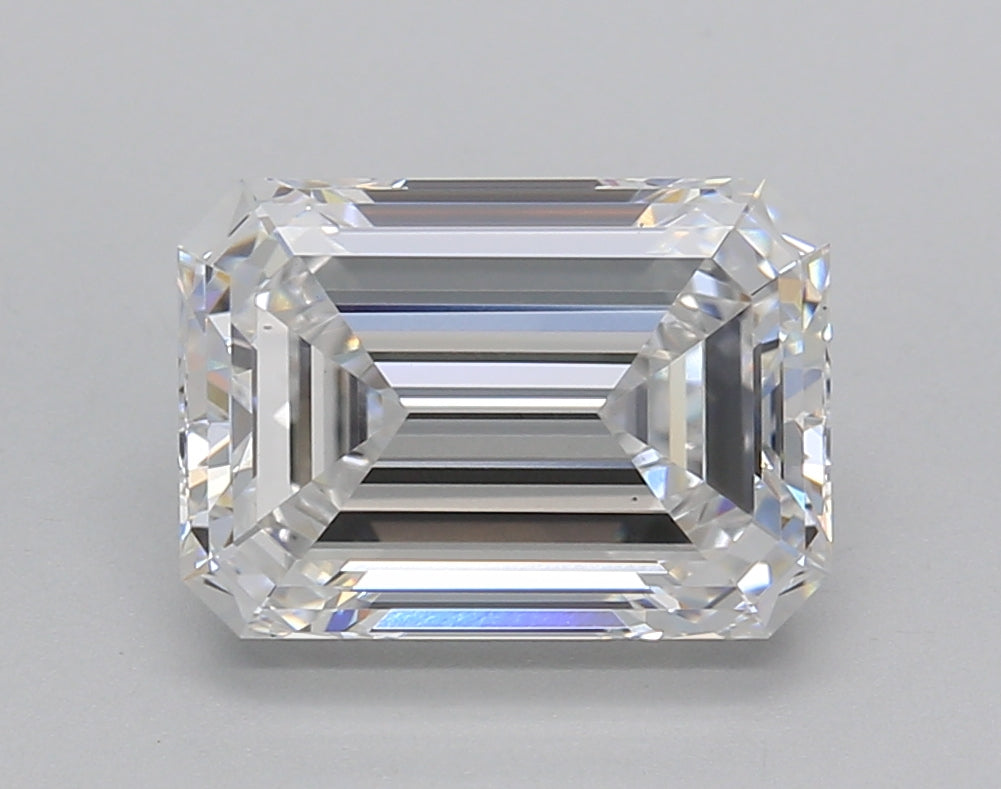 3.03 Carat Emerald Shaped, Very Good Cut, D Color, VS1 Clarity, IGI Certified Lab Grown Diamond