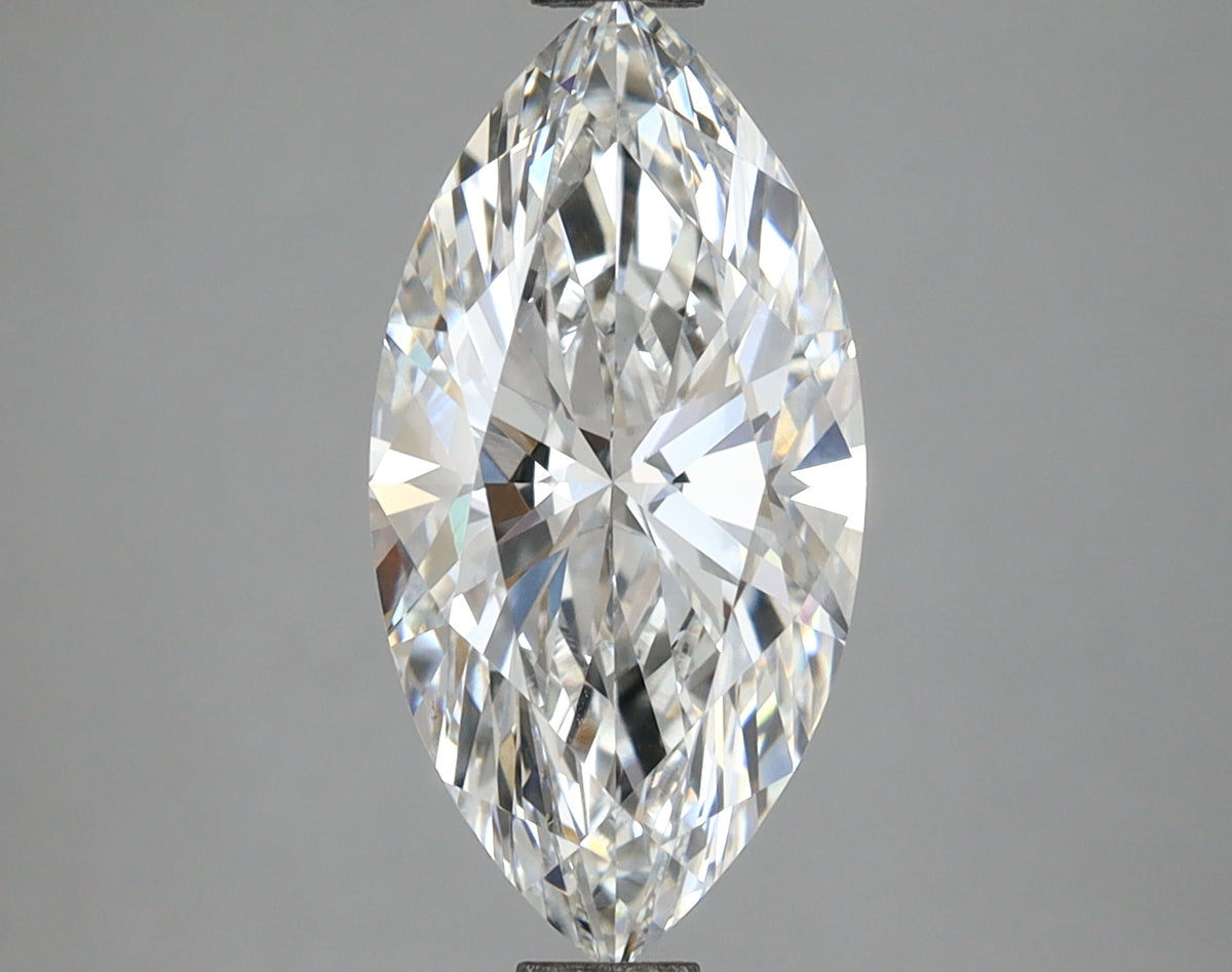 2.59 Carat Marquise Shaped, Ideal Cut, E Color, VVS2 Clarity, IGI Certified Lab Grown Diamond