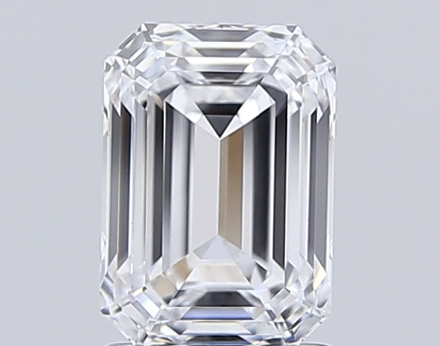 1.76 Carat Emerald Shaped, Ideal Cut, D Color, VS1 Clarity, IGI Certified Lab Grown Diamond