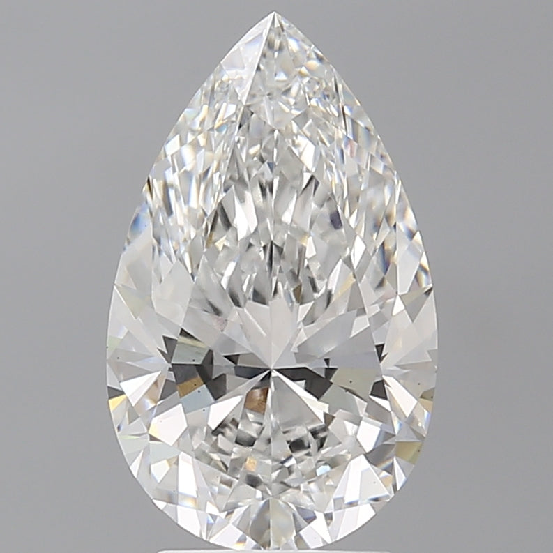 3.54 Carat Pear Shaped, Ideal Cut, E Color, VS2 Clarity, IGI Certified Lab Grown Diamond
