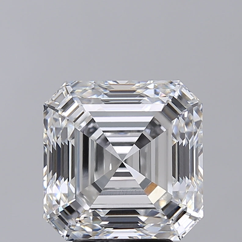 5.02 Carat Asscher Shaped, Very Good Cut, E Color, VVS2 Clarity, IGI Certified Lab Grown Diamond