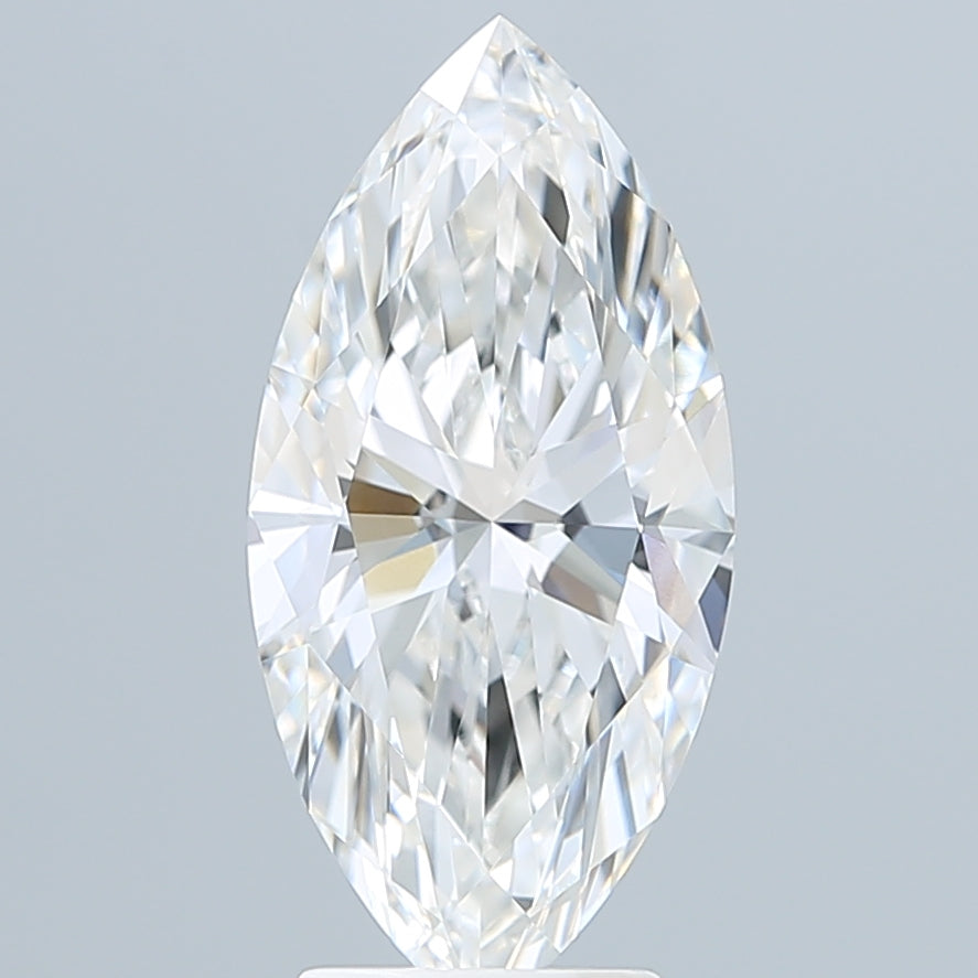3.58 Carat Marquise Shaped, Ideal Cut, F Color, VVS2 Clarity, IGI Certified Lab Grown Diamond