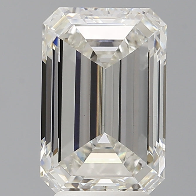 4.06 Carat Emerald Shaped, Excellent Cut, F Color, VS1 Clarity, IGI Certified Lab Grown Diamond