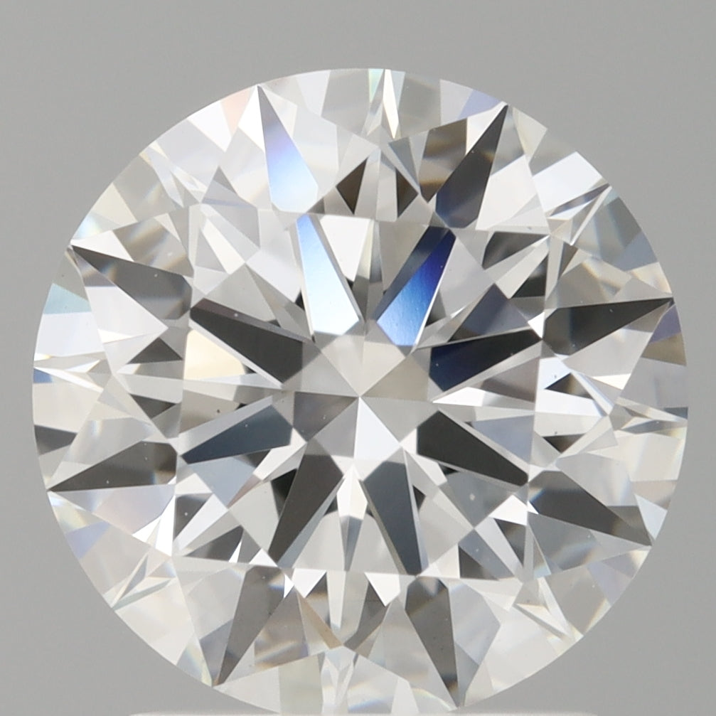 2.10 Carat Round Shaped, Ideal Cut, E Color, VVS2 Clarity, IGI Certified Lab Grown Diamond